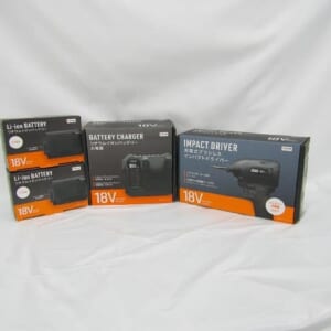 DCM 充電式ブラシレスインパクトドライバー ID-180D+充電器 D-CH18V+バッテリー 18V 1.5Ag 2個 計4点セット