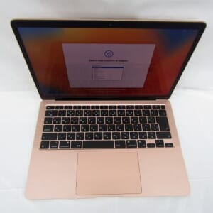 Apple アップル ノートパソコン MacBook Air A2337 13.3インチ M1/8GB/SSD256GB ゴールド 中古品