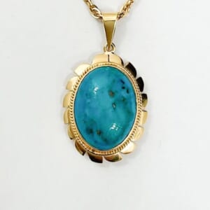 ターコイズネックレス K18