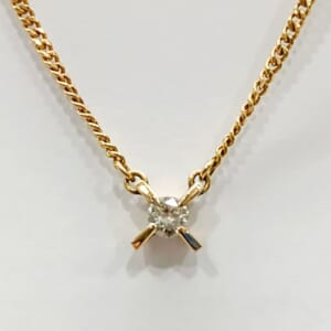 ダイヤモンドネックレス K18