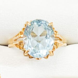 ブルートパーズリング K18