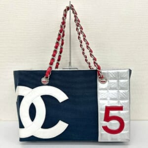 シャネル シャネルNo.5チェーントートバッグ チョコバー