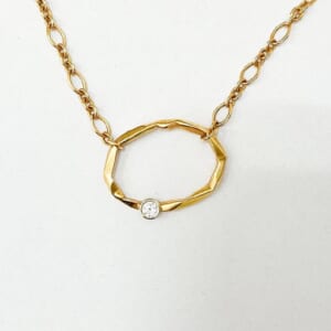 ダイヤモンドネックレス K18