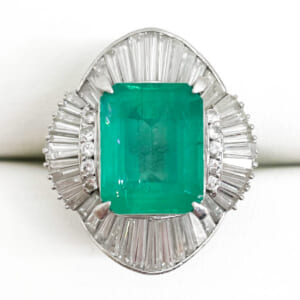 エメラルドリング 6.64ct