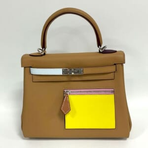エルメス ケリー 25 カラーマティック スイフト チャイ シルバー金具