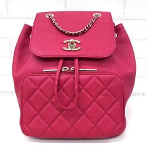 シャネル マトラッセ バックパック A93748 キャビアスキン ゴールド金具