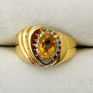 シトリンリング K18