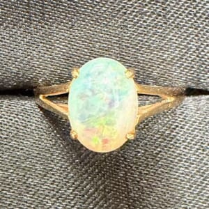 オパールリング K18