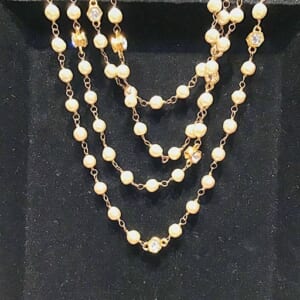 シャネル フェイクパールネックレス