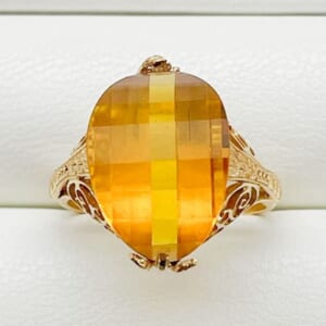 シトリンリング K18