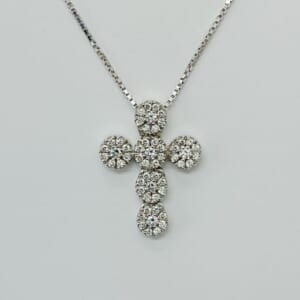 ダミアーニ クリスタルダイヤクロスネックレス