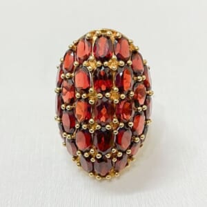 ガーネットリング K18