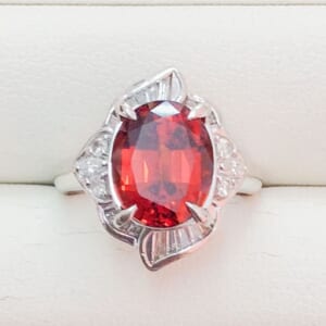 ガーネットリング 6.36ct