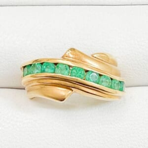 ジュエリーマキ エメラルドリング K18 0.9ct