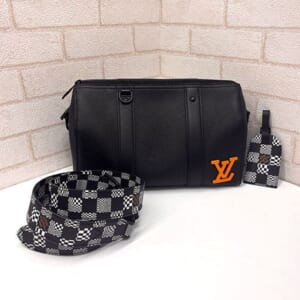 ルイヴィトン ダミエディストーテッド シティキーポル M57417 トリヨンレザー