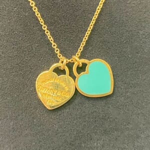 ティファニー リターントゥティファニー ミニダブルハートタグペンダント