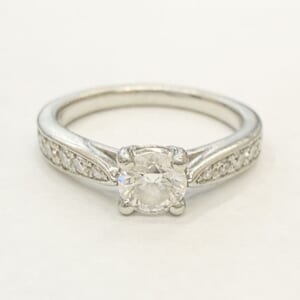 4℃ ダイヤモンドリング Pt995 0.302ct