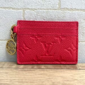 ルイヴィトン モノグラムアンプラント カードケース ポルトカルト M28129 LVチャーム