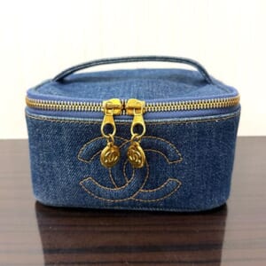 シャネル バニティ バッグ A07058 デニム ココマーク