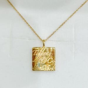 ティファニー ノーツスクエアネックレス