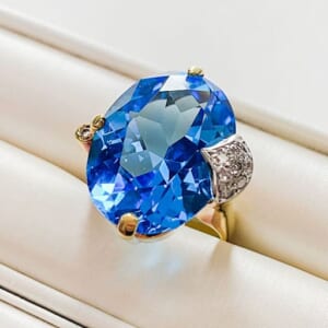 ブルートパーズリング 19.66ct