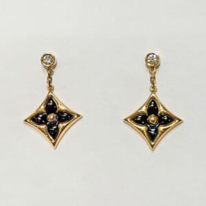 ルイヴィトン スターブロッサムピアスBB Q96992