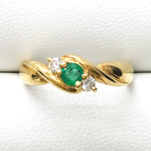 エメラルドリング K18