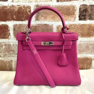 エルメス ケリー 25 トゴ ローズパープル シルバー金具