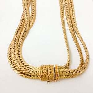 ウノアエレ ヴィンテージ ロープモチーフネックレス