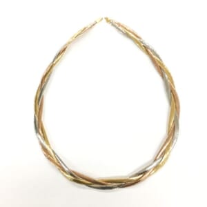 K18YG×PG×WG ネックレス