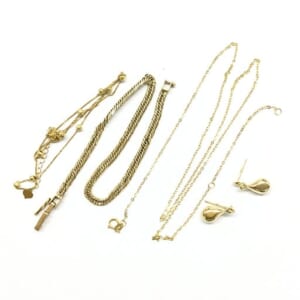 K18YG ネックレス ・ピアスなど5個