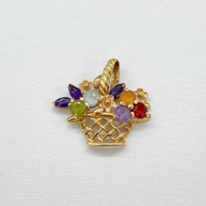 ペリドットペンダントトップ K18