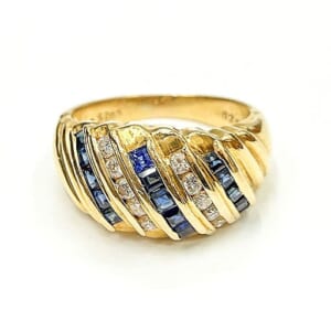 サファイアリング 0.65ct