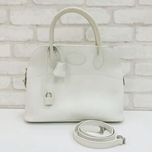 エルメス ボリード 31 白 ヴォーエプソン