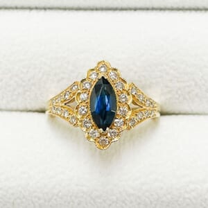 サファイアリング 0.81ct