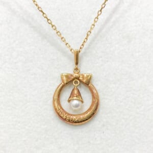 ミキモト ベルモチーフネックレス