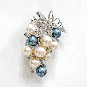 真珠ブローチ K18