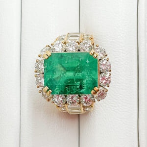エメラルドリング 7.63ct