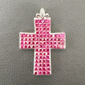 ルビーネックレストップ K18WG