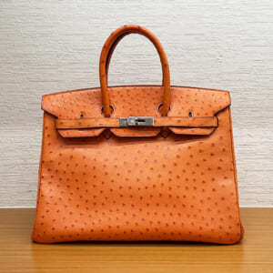 エルメス バーキン 35 オーストリッチ オレンジ
