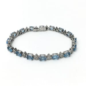 ブルートパーズブレスレット 14.9ct