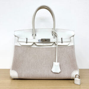 エルメス バーキン 30 トワル 白 シルバー金具