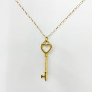 ティファニー ハートキーペンダントネックレス