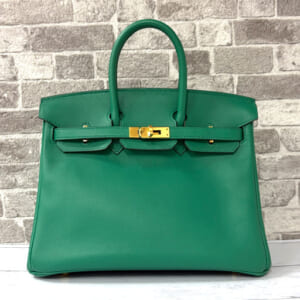 エルメス バーキン 25 スイフト 緑 ゴールド金具