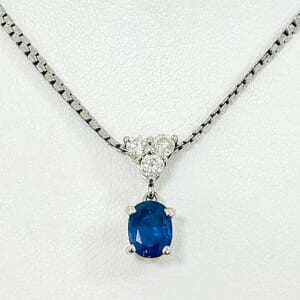 サファイアネックレス 1.24ct