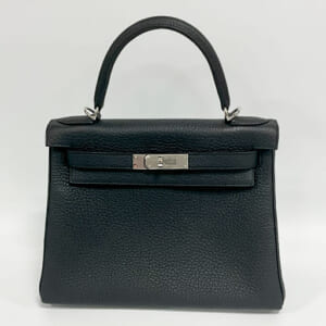 エルメス ケリー 28 黒 パラジウム金具
