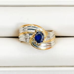 サファイアリング 0.49ct