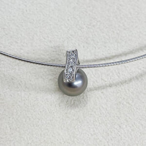 ミキモト ブラックパールネックレス 8.2mm