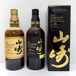 山崎 18年 シングルモルト ホログラムシール有 山崎(QRコード)シール付 など2点