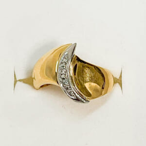 ダイヤモンドリング K18×PT900